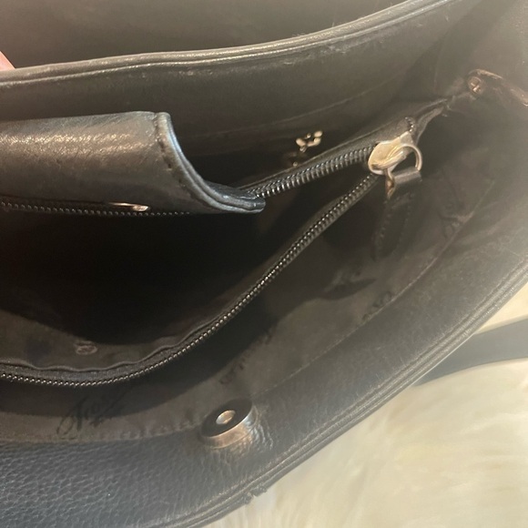 Fossil Leather Shoulder Black Bag - Picture 9 of 11